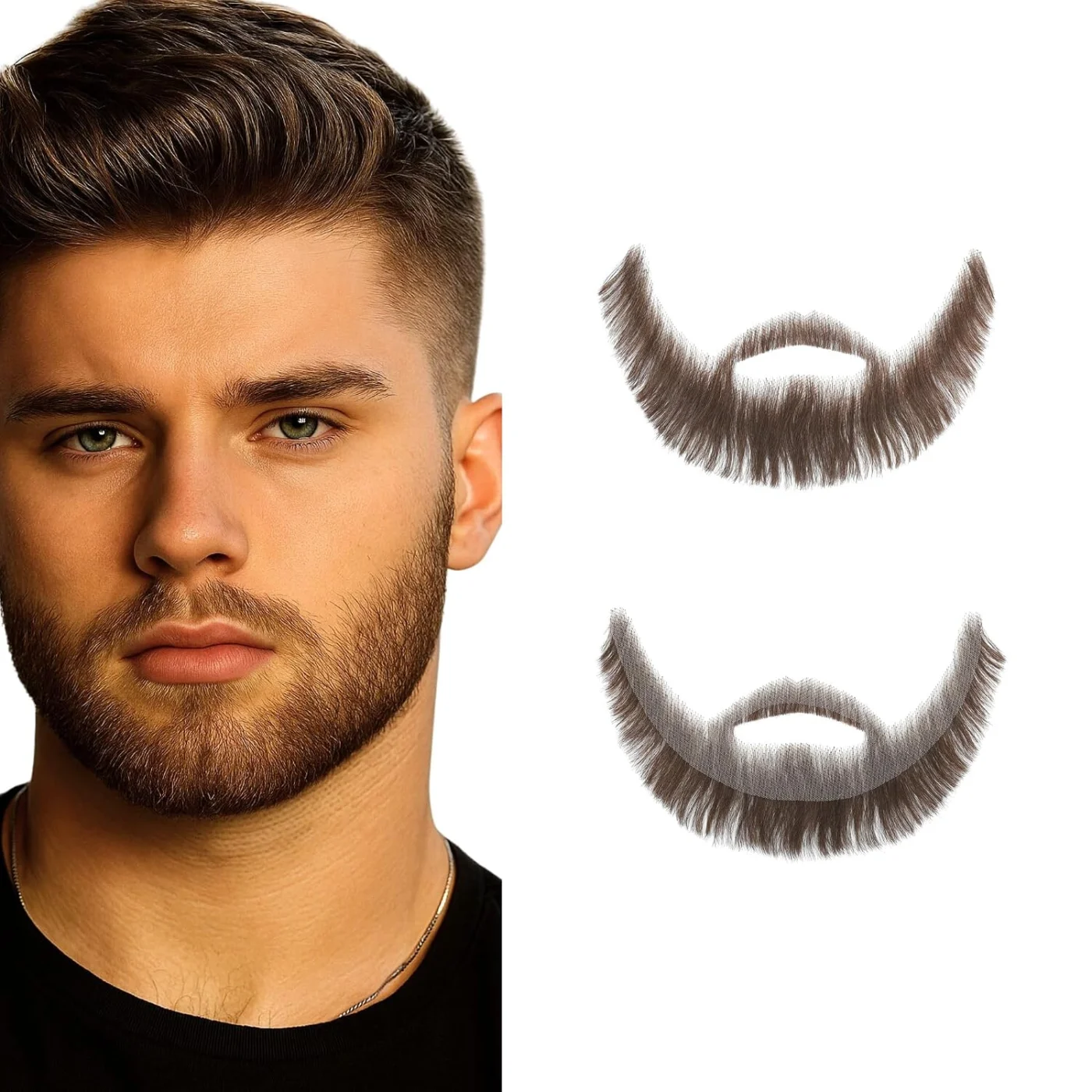 Brown Full Beard & Mustache — product view