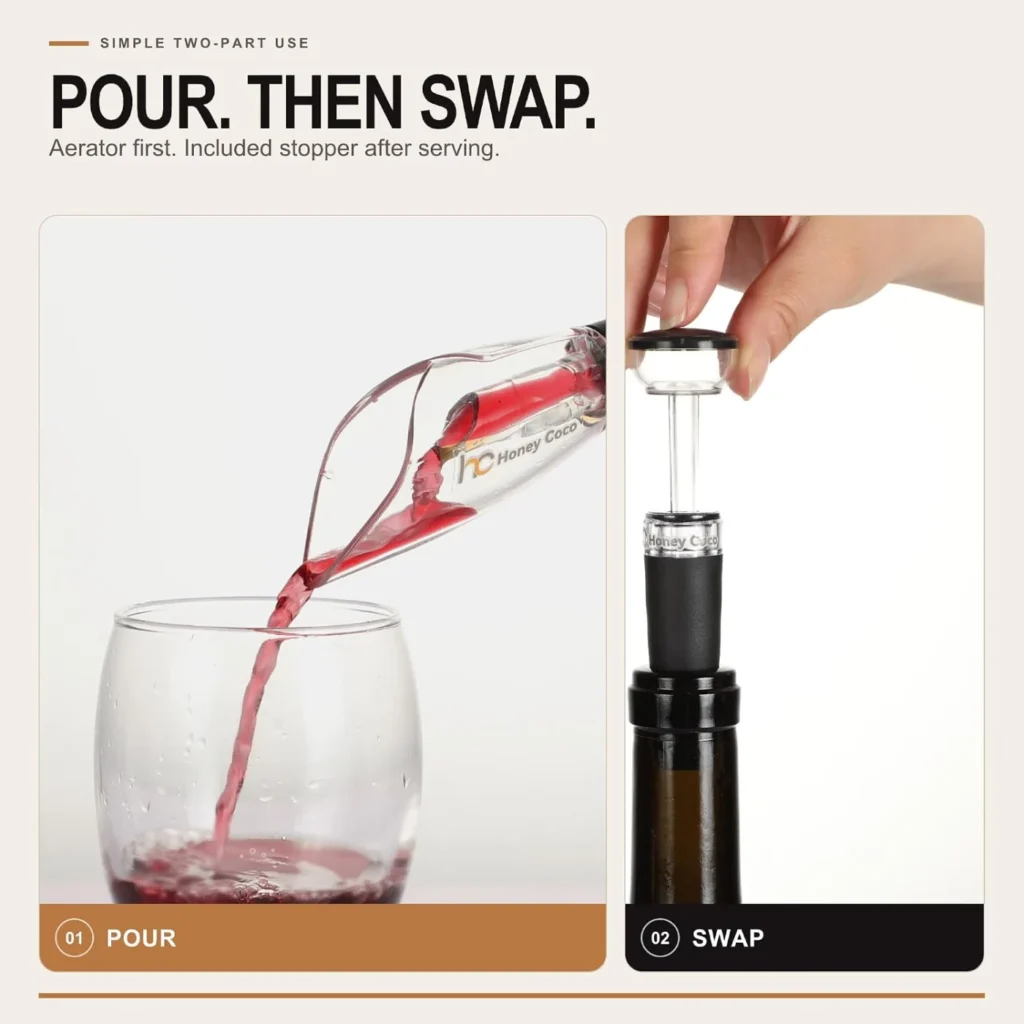 Wine Aerator Pourer & Vacuum Stopper — listing detail