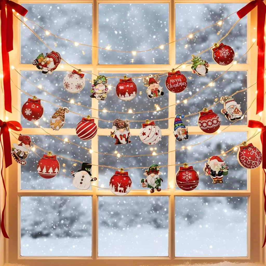 Gnome & Bauble Ornaments · Set of 24 — listing detail