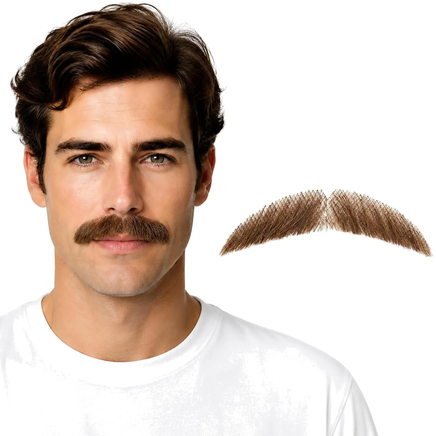 Brown Chevron Mustache — product view