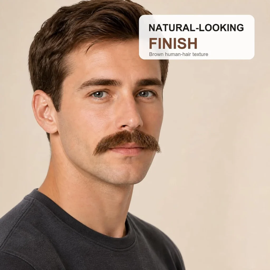 Brown Chevron Mustache — listing detail