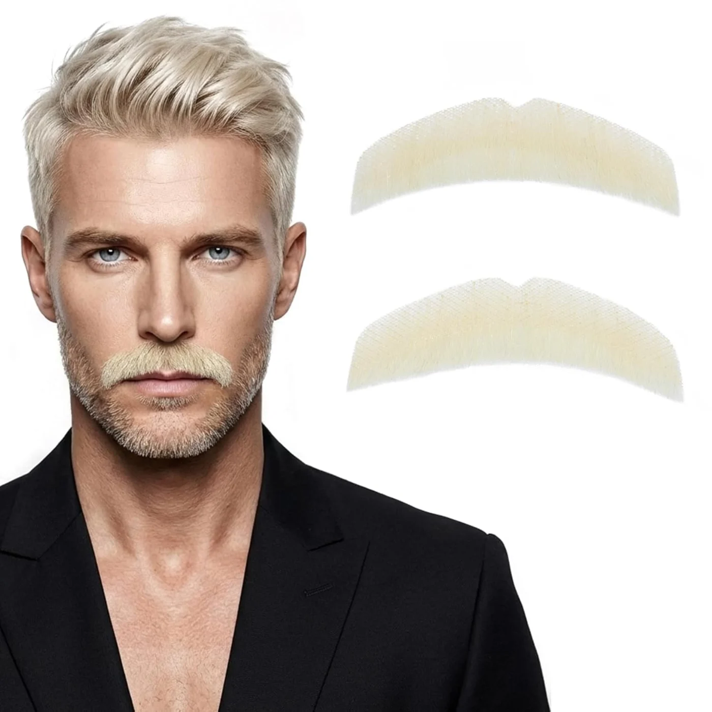 Blonde Straight Mustache — product view